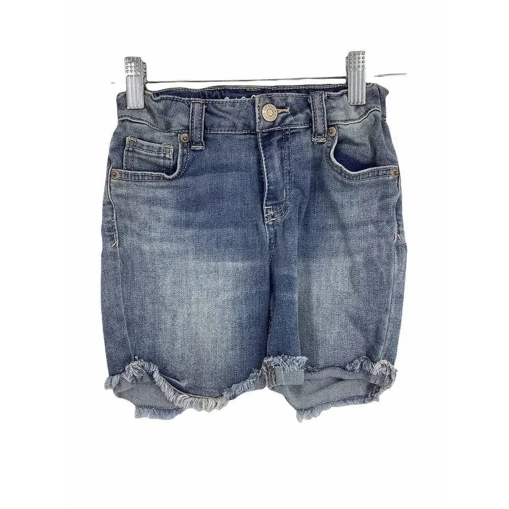 Cat & Jack Girl's Denim Midi Jean Shorts Kid's Youth Size Small 6/6X